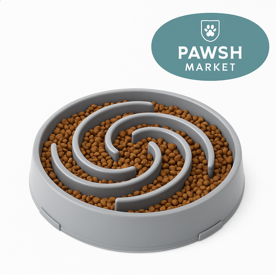 SwirlMate™ – Slow Feed Dog Bowl, Anti-Choke & Bloat Prevention Feeder