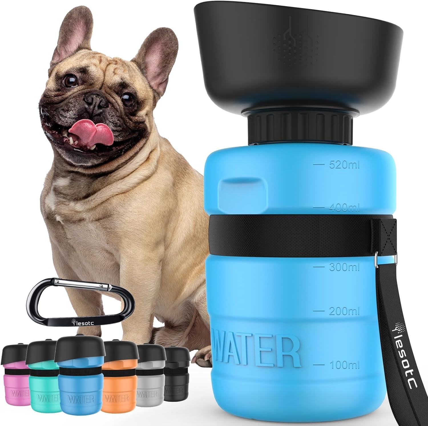 🐾 Pawsh Hydration Bottle™ – 18oz Leakproof Pet Travel Dispenser