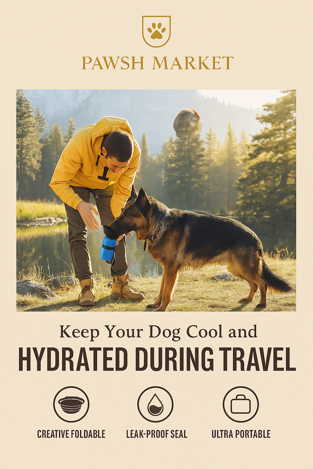 Pawsh Hydration Bottle™ – 18oz