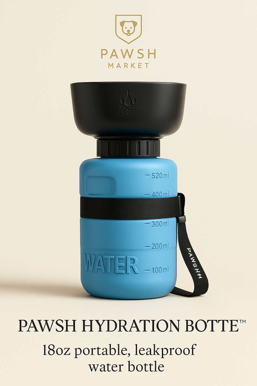 Pawsh Hydration Bottle™ – 18oz