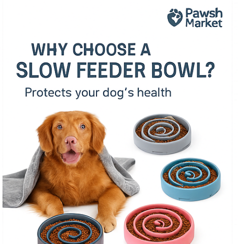 SwirlMate™ – Slow Feed Dog Bowl, Anti-Choke & Bloat Prevention Feeder