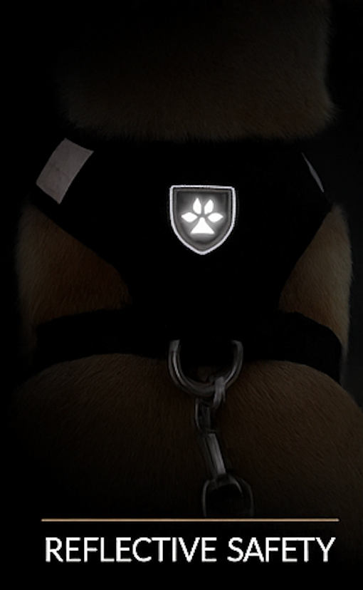Reflective Comfort Harness™ – Adjustable, No-Pull, Breathable, Reflective