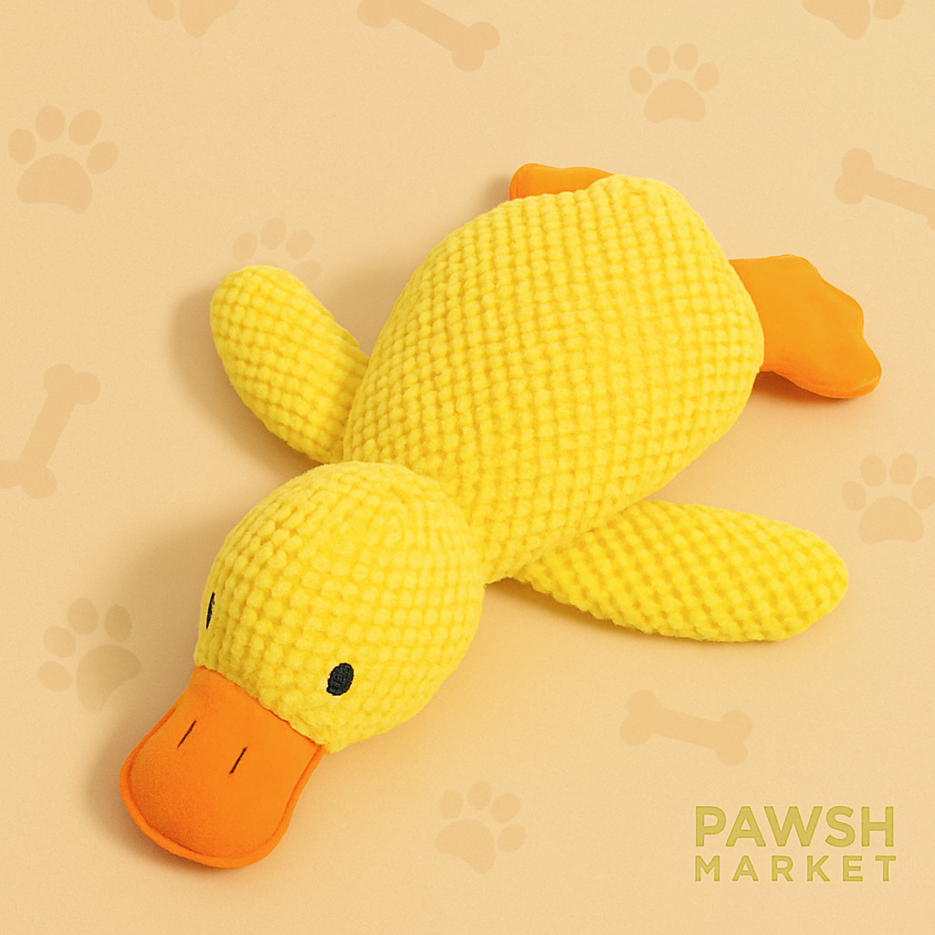 QuackPal Plush Duck™ – Squeaky, Bite-Resistant Dog Toy