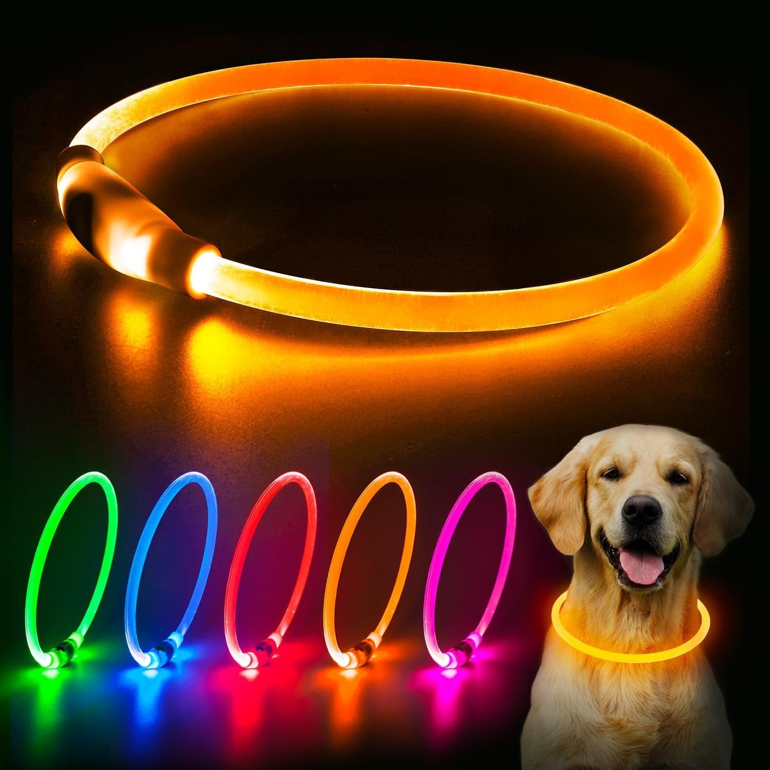 GlowLoop™ LED Dog Collar